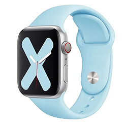 Acheter Kit 2x Bracelet En Silicone Lisse Phonecare Pour Apple Watch Series 5 - 40mm - Bleu Foncé / Bleu Clair