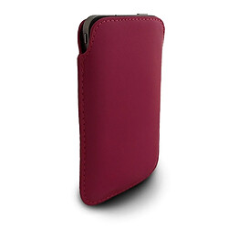 Totalcadeau Pochette élégante pour iPhone 4 en cuir bleu