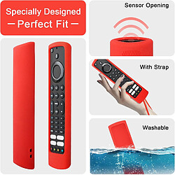 Avis SANAG Housse Coque En Silicone Pour Jvc/Bush/Toshiba/Xiaomi/Fire Tv Telecommande Vocale, Etui De Protection Pour Jvc Telecommande, Antiderapage, Antisismique, Lavable(Rouge)