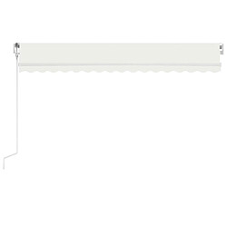 Acheter Maison Chic Auvent automatique | Store banne extérieur | Marquise avec capteur de vent et LED 450x350 cm Crème -MN47244