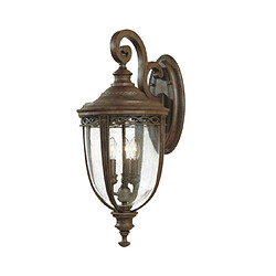 Elstead Lighting Applique murale extérieur English Acier,Verre pressé Bronze britannique