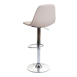 Mendler Lot de 2 tabourets de bar HWC-A67, chaise de bar tabouret de comptoir, certifié MVG ~ crème-beige, similicuir pas cher