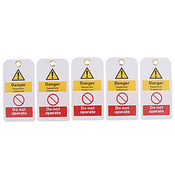 5pcs clé de sécurité lockout tagout tag sécurité nom marquage note étiquette