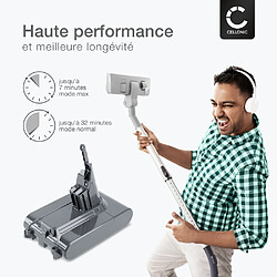 Batterie pour Dyson V7 Batterie pour V7, V7 Motorhead, V7 Animal, V7 Trigger, V7 Cord Free, V7 Total Clean, SV11 (Dyson 968670-02) (21.6V, 2500mAh) de CELLONIC pas cher