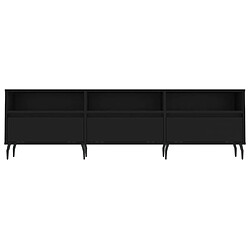 Acheter vidaXL Meuble TV noir 150x30x44,5 cm bois d'ingénierie