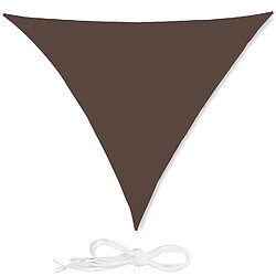 Helloshop26 Voile d'ombrage triangle 6 x 6 x 6 m brun 13_0002939_4