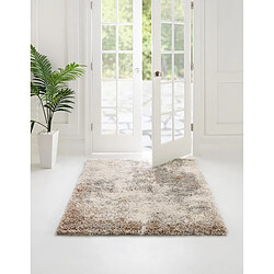 Hadorn Tapis shaggy 125x125 Marron Lachen Haze