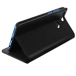 Avizar Etui Honor 7X Clapet Portefeuille Housse Coque Rigide Cuir - Fonction Stand Noir pas cher