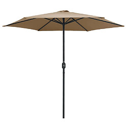 Maison Chic Parasol Jardin | Parasol d'extérieur et mat en aluminium 270x246 cm Taupe - GKD87300