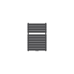 LuxeBath Radiateur de salle de bain design plat connexion central anthracite 600 x 800 mm