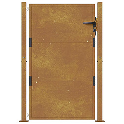 Avis vidaXL Portail de jardin 105x155 cm acier corten