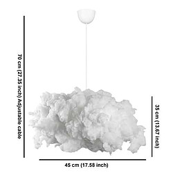 Avis Toilinux Suspension Nuage en coton - Blanc