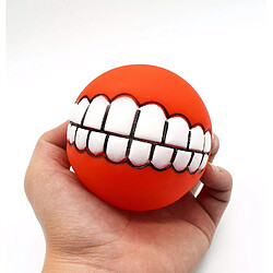 Acheter 6pcs Silicone Dog Ball Teeth Chew Toy avec un son grinçant, mignon et drôle cadeau parfait pour les chiens, votre chien va adorer ce jouet