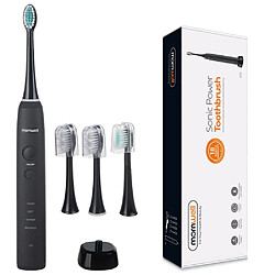 Wewoo Brosses à dents IPX7 Brosse à électrique rechargeable imperméableadulteSonic Pulseprise américaine noir