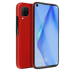 Avizar Coque Huawei P40 Lite Protection Arrière Rigide + Avant Souple Rouge