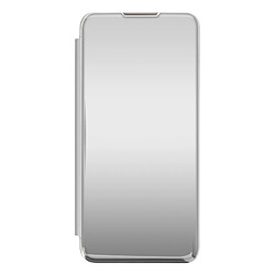 Avizar Housse Samsung Galaxy A32 Clapet translucide Miroir Support Argent