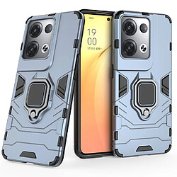 Htdmobiles Coque pour Oppo Reno 8 Pro 5G - housse etui rigide anti choc + film ecran - BLEU FONCE