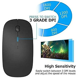 Avis Souris Bluetooth, souris sans fil rechargeable pour MacBook Pro/MacBook Air, souris sans fil Bluetooth pour ordinateur portable/PC/Mac/iPad Pro/ordinateur