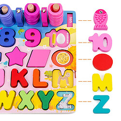 Acheter Universal Puzzles en bois pour enfants Alphabet Catégories Jeux de pêche Jouets Éducation Mathématiques Stack Block Apprentissage Puzzle Board Cadeaux Jouets Montessori |