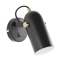 Beliani Lampe murale TYRIA Métal Noir