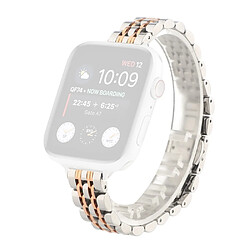 Bracelet en métal argent/rose or pour votre Apple Watch Series 6/SE/5/4 40mm/Series 3/2/1 38mm