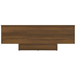 ComfortXL Table Basse Chêne Marron 85x55x31 Cm Bois D'ingénierie pas cher