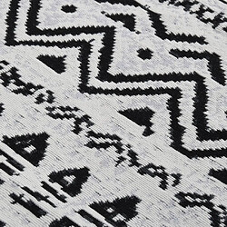 Avis vidaXL Tapis Noir et blanc 160x230 cm Coton