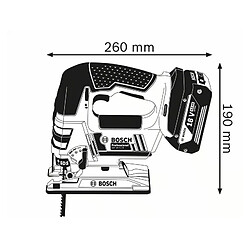 Scie sauteuse sansfil Bosch GST 18 VLI B Professional sans batterie ni chargeur