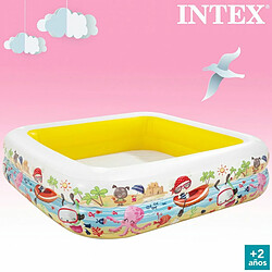 Pataugeoire gonflable pour enfants Intex Auvent 157 x 122 x 157 cm 295 L (3 Unités) pas cher