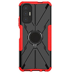 Coque en TPU anti-chute, 2-en-1 avec béquille pour votre Tecno Pova 3 4G - rouge