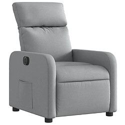 Avis vidaXL Fauteuil inclinable électrique Gris clair Tissu