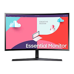 Ecran PC Incurvé - SAMSUNG LS24C366EAUXEN - 24 4K - Dalle VA - 4 ms - 60Hz - Inclinable