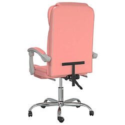 Acheter vidaXL Fauteuil inclinable de bureau Rose Similicuir