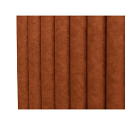 Vente-Unique Tête de lit coutures verticales - 150 cm - Tissu - Terracotta - SARAH pas cher