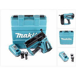 Makita GF 600 SE Cloueuse 7,2 V + Coffret + 2x Batteries BL7010 1,0 Ah + Chargeur DC07SA