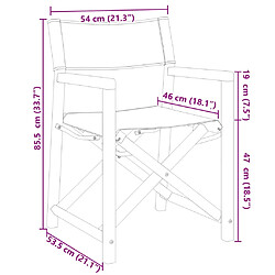 vidaXL Chaises pliables de jardin lot de 6 gris foncé tissu pas cher