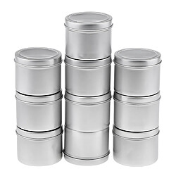 30x100ml Pots en Aluminium Vide Rechargeable Contenants Cosmétiques avec Couvercle pas cher