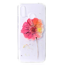 Wewoo Coque Étui de protection en TPU Transparent motif fleur pour Huawei nova 3i