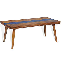 Avis ComfortXL Table Basse Teck Résine 100 X 50 X 40 Cm