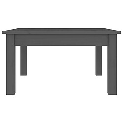 Acheter vidaXL Table basse Gris 55x55x30 cm Bois massif de pin