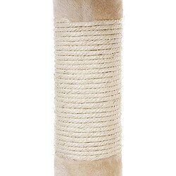 Acheter Helloshop26 Arbre à chat griffoir niches colonnes renforcées 70 cm beige 12_0000155