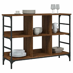 Avis Maison Chic Commode Buffet - Meuble de rangement chêne marron 102x32x73,5 cm bois d'ingénierie -GKD55881