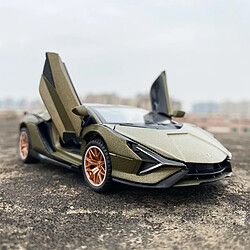 Universal Moule en alliage 1: 18 Moule en alliage Lambo Modèle de jouet Voiture en alliage Voiture tirée Echo Lumière limitée Voiture sportive(Vert)