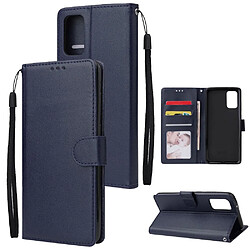 Etui en PU avec support et sangle bleu pour votre Samsung Galaxy S20 Plus