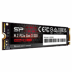 Avis SILICON POWER UD80 - SSD - 250GB - intern - M.2 2280 - PCIe 3.0 x4 (NVMe) (SP250GBP34UD8005)