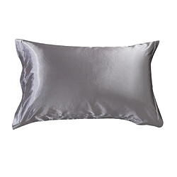 Avis 2pc Mulberrry Taie D'oreiller En Soie King - Taille 19x29inch - Taie D'oreiller Argent