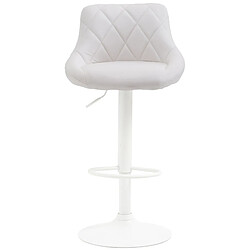 Avis Non Tabouret de bar Lazio simili cuir blanc