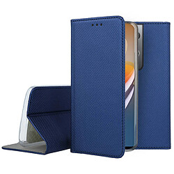 Htdmobiles Housse pour Oppo Reno 8 5G - etui coque pochette portefeuille + film ecran - BLEU MAGNET