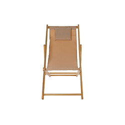 Acheter Pegane Lot 4 chaises longue en bois MDF avec coussin - Largeur 57,5 x Hauteur 77 x Profondeur 113 cm