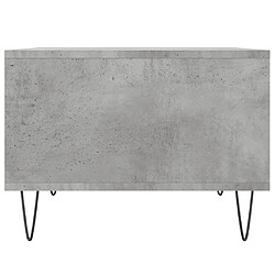 Maison Chic Table basse,Table Console Table d'appoint, Table pour salon Gris béton 60x50x36,5 cm Bois d'ingénierie -MN75259 pas cher